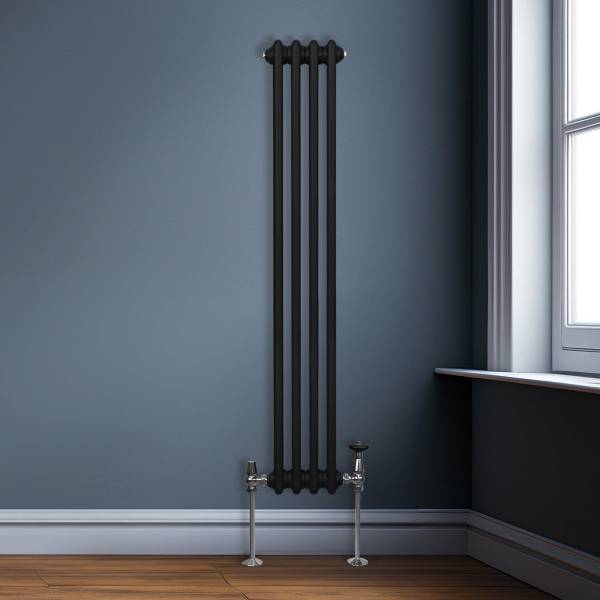 2-Spalten-Heizkörper 213066 Schwarz - 20 x 150 x 7 cm