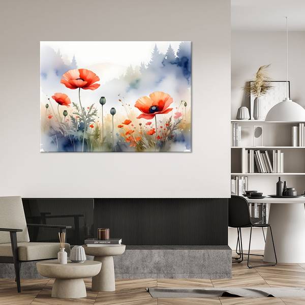 Wandbild Blumen 100 x 70 cm