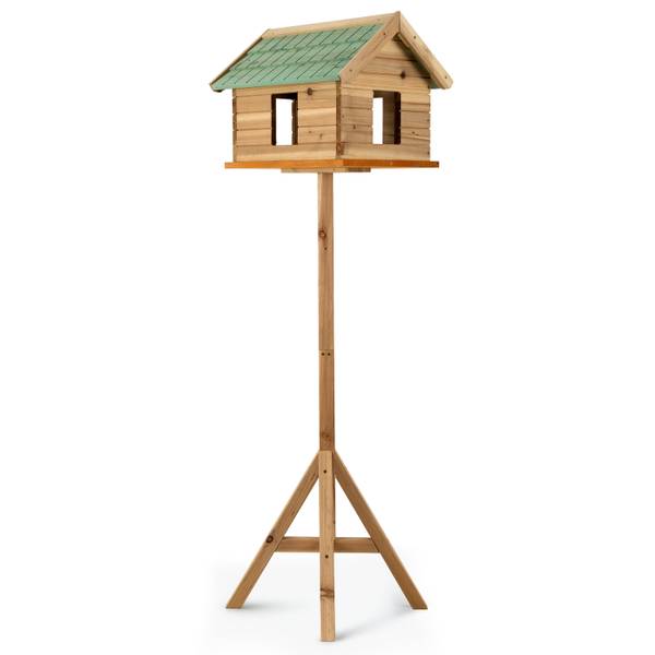 Vogelhaus VH2 Braun - Massivholz - 42 x 130 x 33 cm