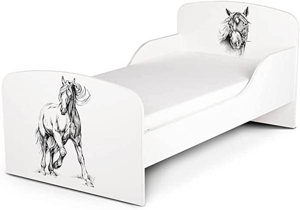 Kinderbett mit Matratze (140/70 cm) Holzwerkstoff - 76 x 66 x 144 cm