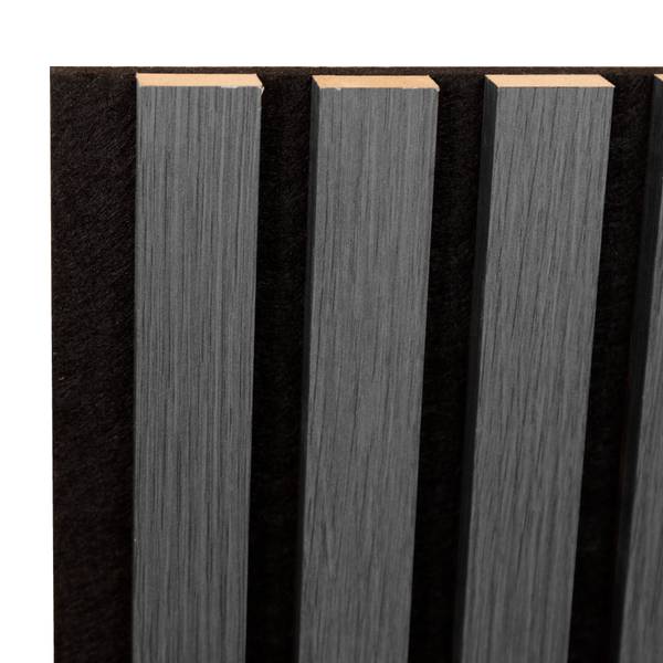 Akustik Wandpaneelset Vang 12-tlg. Eiche Grau Dekor
