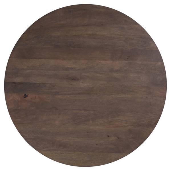 Couchtisch CHENGDU Braun - Samt - Mango - 100 x 45 x 100 cm