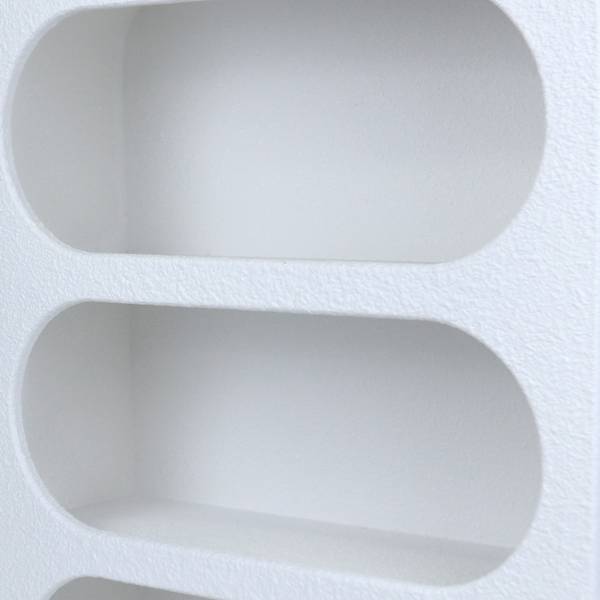 Wandregal Selene Weiß - Holzwerkstoff - 41 x 51 x 14 cm