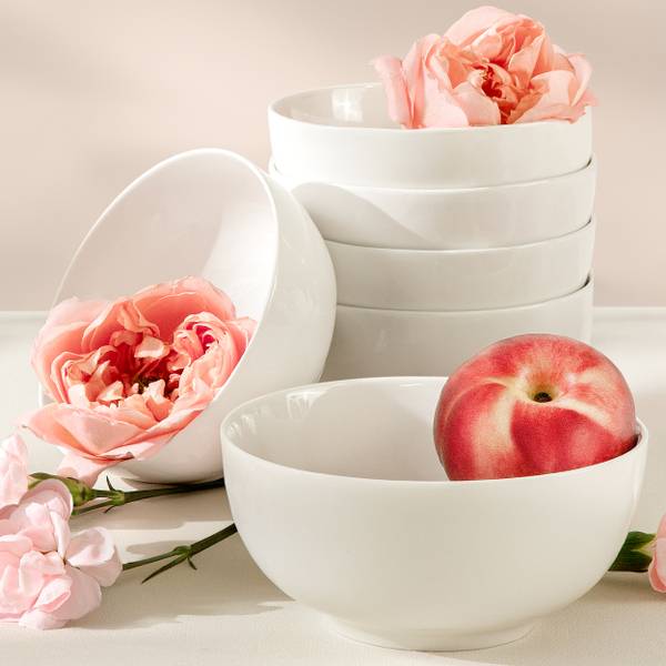 Schüssel AD BELLA 6-tlg Beige - Keramik - 14 x 7 x 14 cm