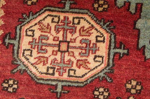 Orientteppich Nomadic Rot - Wolle - 138 x 1 x 329 cm