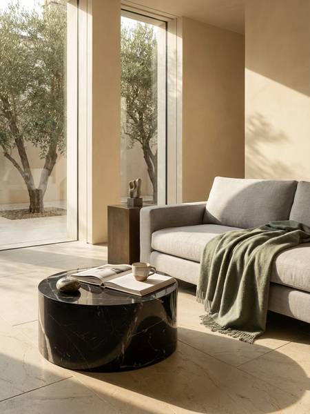 Couchtisch BAEZA Schwarz - Holzwerkstoff - 60 x 30 x 60 cm