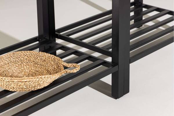 Buitenkeuken Alicante zwart - metaal - 60 x 128 x 90 cm