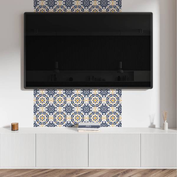 Vinylfliese BlumeMandala 20er-Set 20 x 20 cm