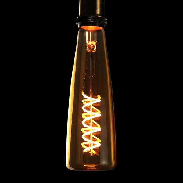 Ampoule LED Dortmund II Marron - Verre - 6 x 6 x 20 cm