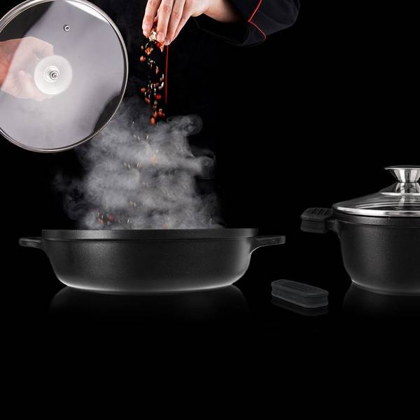 Topfgriffschutz 2er Set 152186 Schwarz - Silikon - 4 x 2 x 9 cm