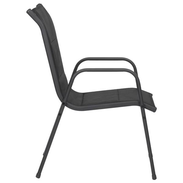 Gartenstühle 2er Set DE650 Schwarz - Metall - 66 x 88 x 51 cm
