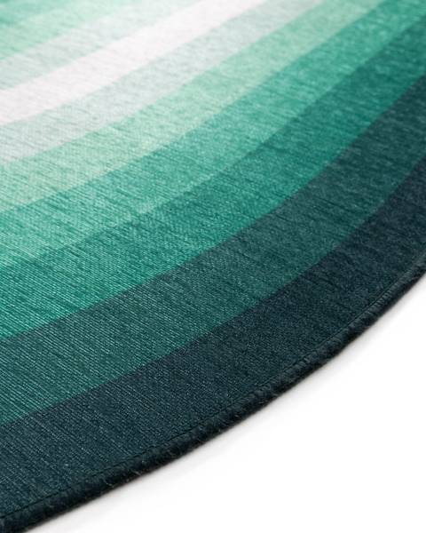 Flachgewebeteppich Anko Grün - Textil - 140 x 1 x 200 cm