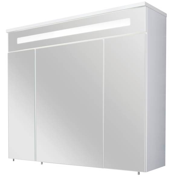 Badmöbel Set Kara Weiß (3-teilig) Weiß - Holzwerkstoff - 81 x 70 x 101 cm