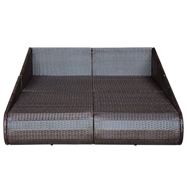 Sonnenliege 293763 Braun - Polyethylen - 200 x 55 x 110 cm