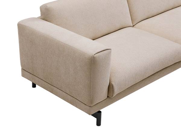 Sofa ohne Schlafmöglichkeit DEMBOLA Beige - Textil - 90 x 78 x 220 cm
