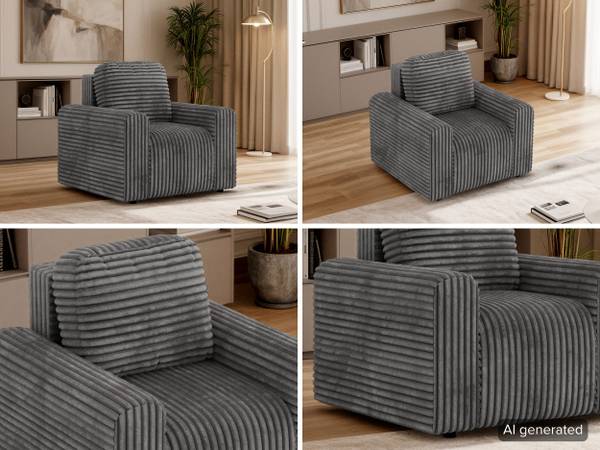 1-Sitzer Sofa NESSARO Grau