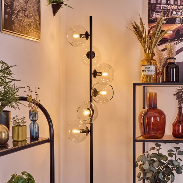 Stehlampe Cesaro Aluminium - Klarglas - 17 x 160 x 83 cm