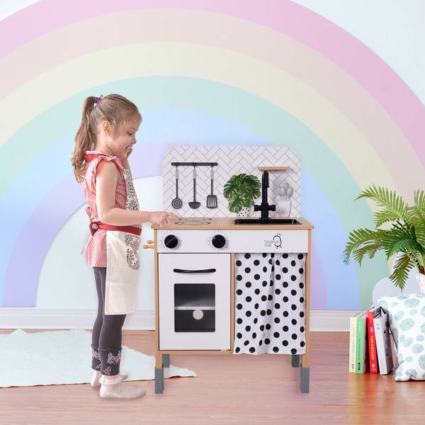 Kinderspielset für Kinder Holzkücher Holzwerkstoff - 33 x 75 x 51 cm