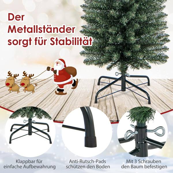 Weihnachtsbaum CM24527DE Grün - Kunststoff - 38 x 180 x 38 cm