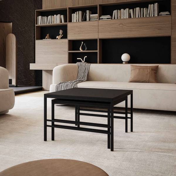 Couchtisch FORMA 2in1 Schwarz