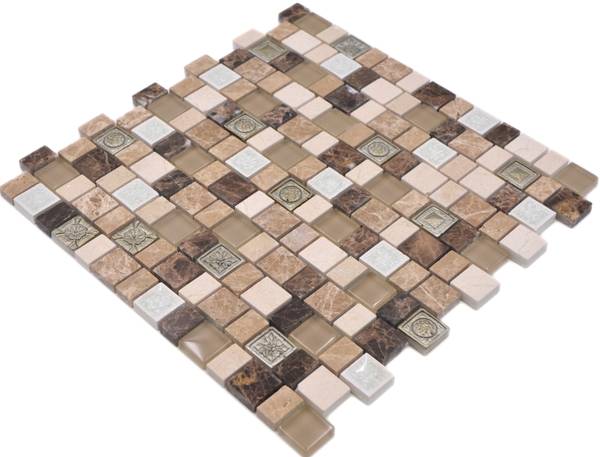 Mosaikfliesen 85-2FD Glas - 30 x 30 x 30 cm
