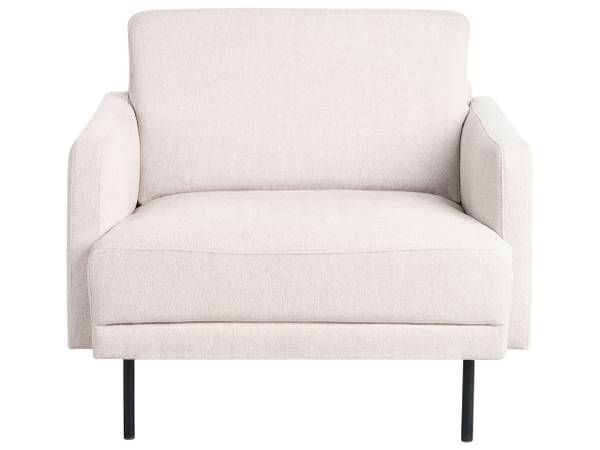 Set de canapés BREDA Beige - Noir - Textile - 85 x 45 x 250 cm