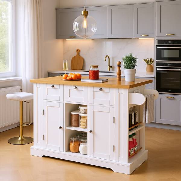 Sideboard Exine Braun - Weiß - Holzwerkstoff - 132 x 87 x 70 cm