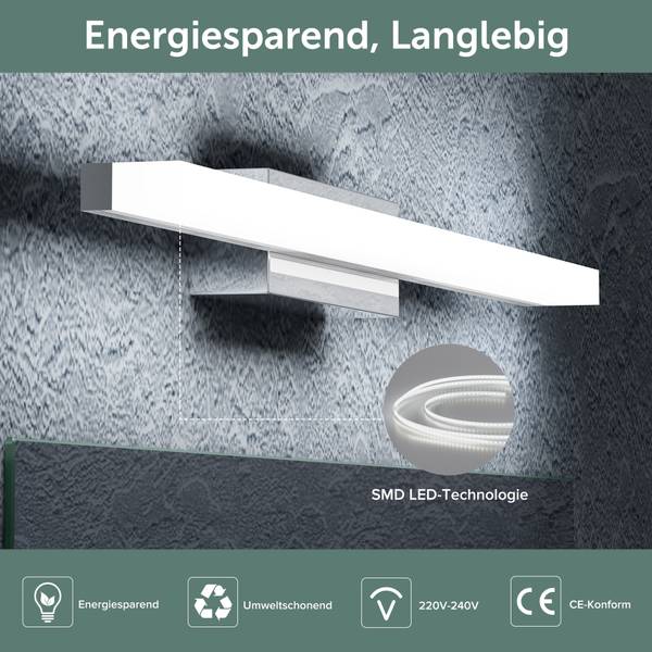 Wandleuchte Spiegelstrahl Flammenanzahl: 70