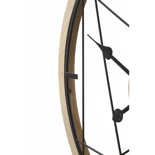 Klokken VK8681847405948 zwart - staal - 60 x 60 x 3 cm