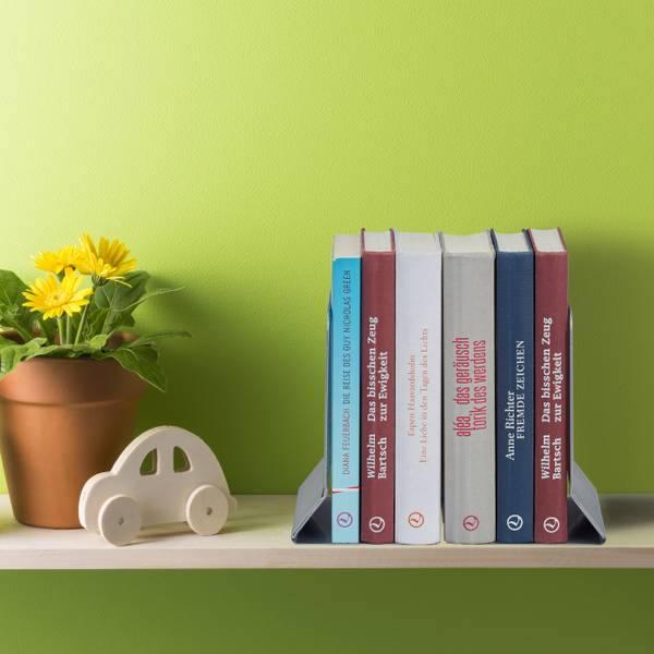 Presse-livres en set Argenté - Acier - 11 x 17 x 14 cm