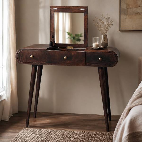 Commode California bruin - mango - 100 x 80 x 40 cm