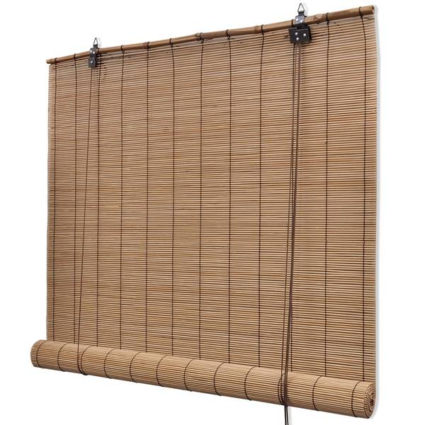 Store 3057521 (lot de 2) Marron - Bambou - 150 x 220 x 150 cm