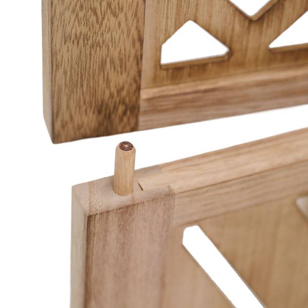 Paravent 2014 3-teilig Braun - Holz teilmassiv - 120 x 170 x 2 cm