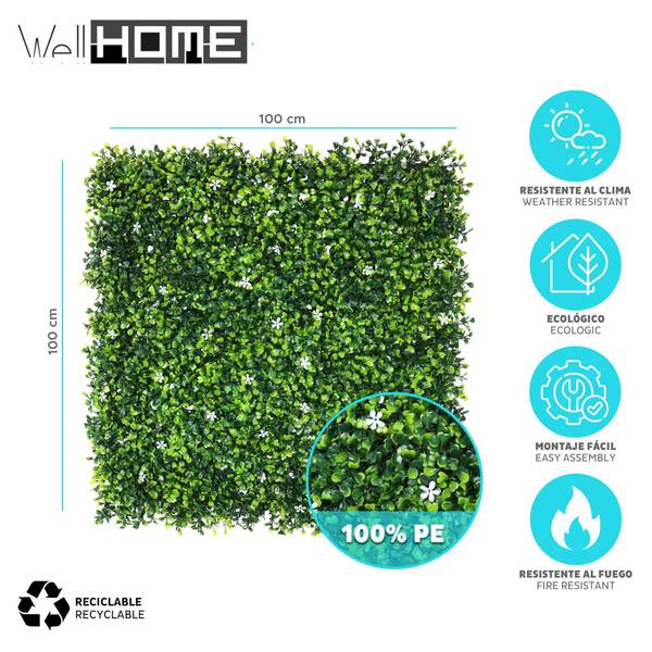 Vertikaler Garten WH15561 Grün - Kunststoff - 52 x 34 x 104 cm
