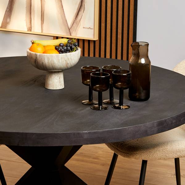 Esstisch DENVER Schwarz - Massivholz - 110 x 76 x 110 cm