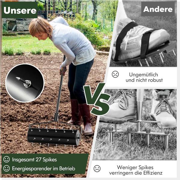 Rasenlüfter SF6352PWDE Grün - Metall - 21 x 130 x 52 cm