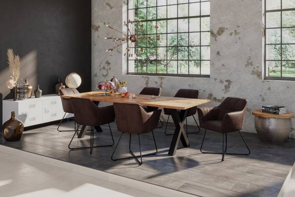 Esstisch DORA U 180 x 90 cm - Schwarz