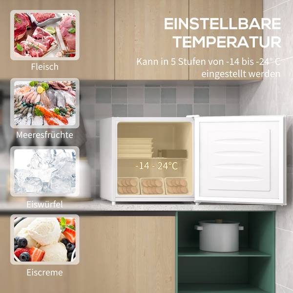 Mini-Gefrierschrank 800-127V91WT Weiß