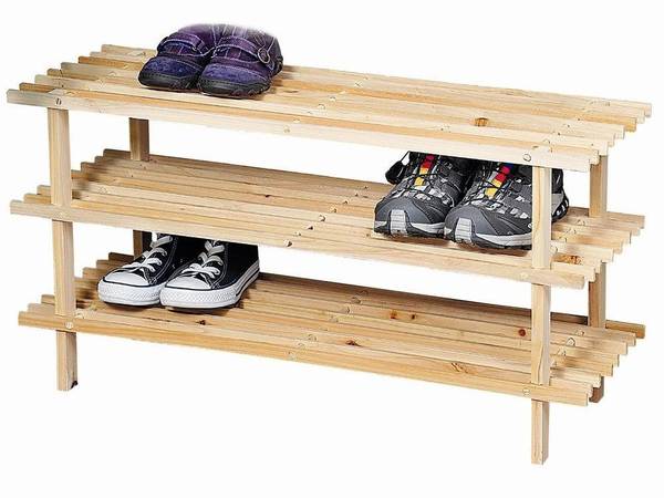 Schuhregal, Tannenholz, Schuhschrank kaufen