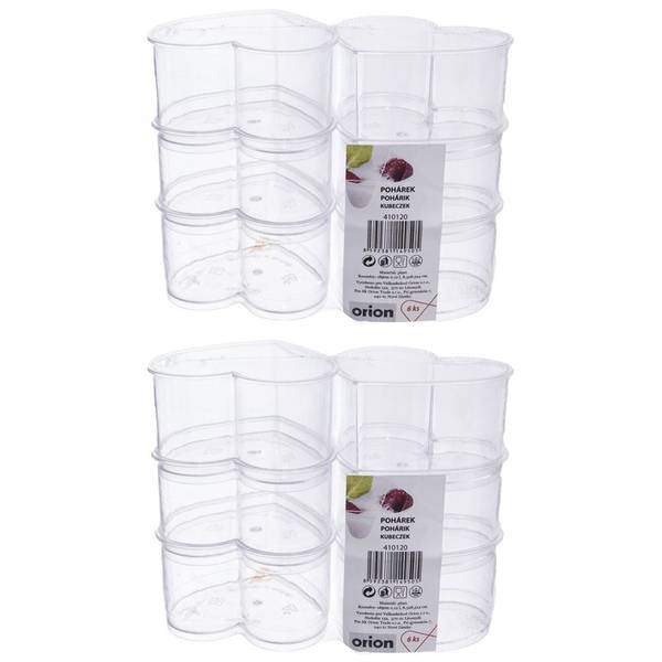 Dessertbecher 12er Set SET122 Kunststoff - 9 x 4 x 9 cm
