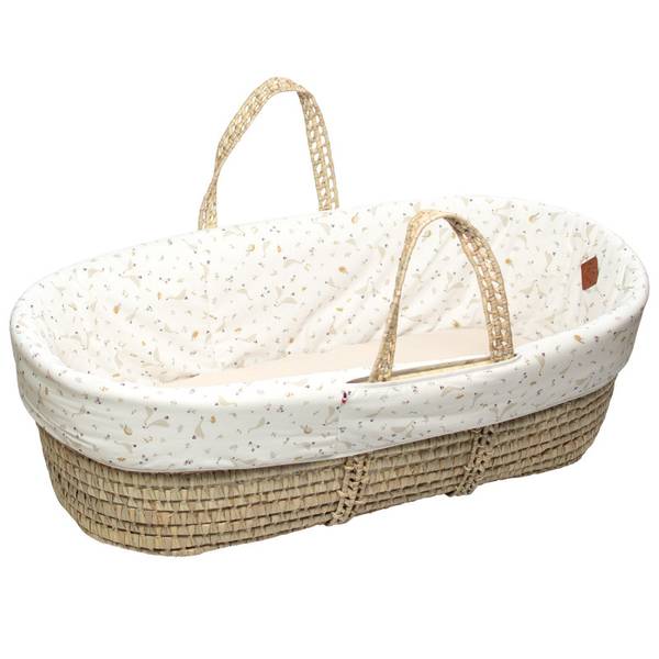 Moseskorb Sidonia Beige - Textil - 42 x 26 x 84 cm