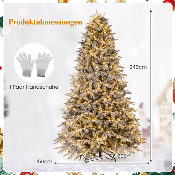 Weihnachtsbaum OY47311 Grün - Kunststoff - 150 x 240 x 150 cm