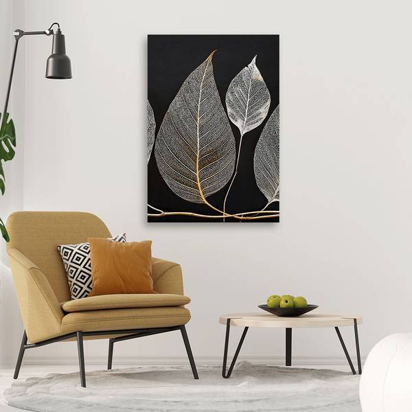 Wandbild Blätter 40 x 60 cm