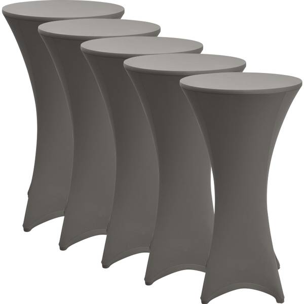 Stehtischhusse Stella 5tlg Anthrazit