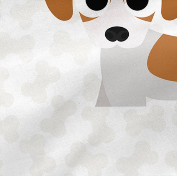 Parure Caradou Dogs Textile - 90 x 1 x 200 cm