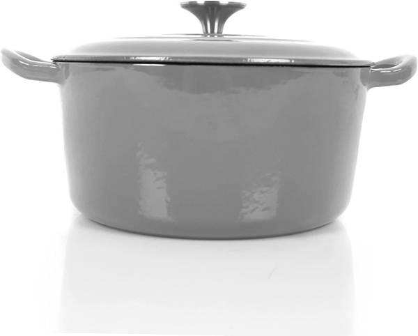 Schmortopf EW-GE-1365G Grau - Gusseisen - 24 x 12 x 31 cm
