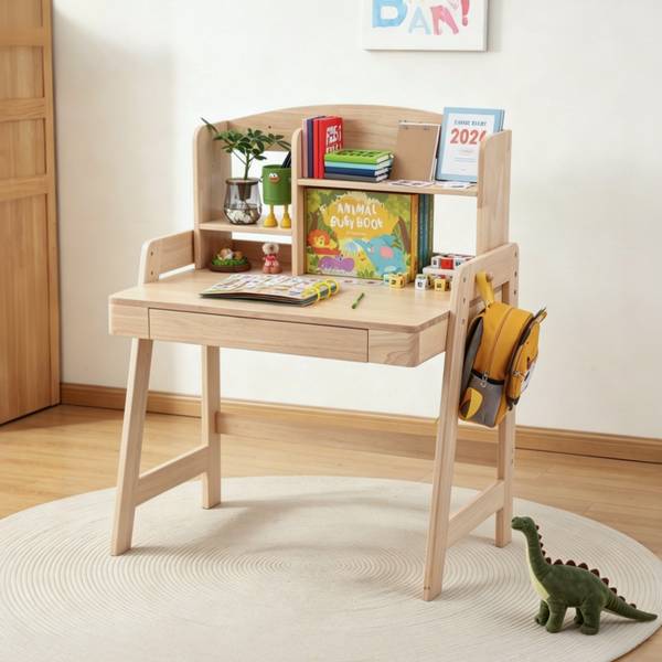 Kinderschreibtisch SHEFNatur Ⅰ Braun - Massivholz - 88 x 118 x 60 cm