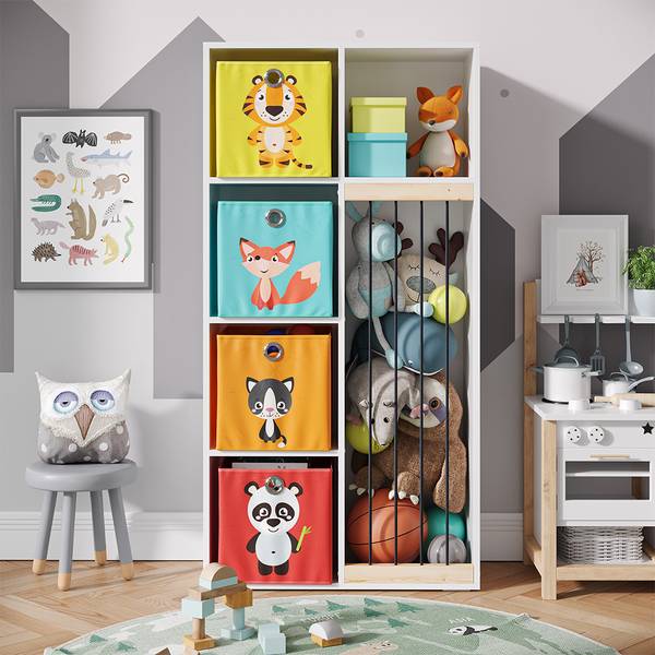 Kinderregal Marvin 37031 Weiß - Holzwerkstoff - 72 x 143 x 30 cm
