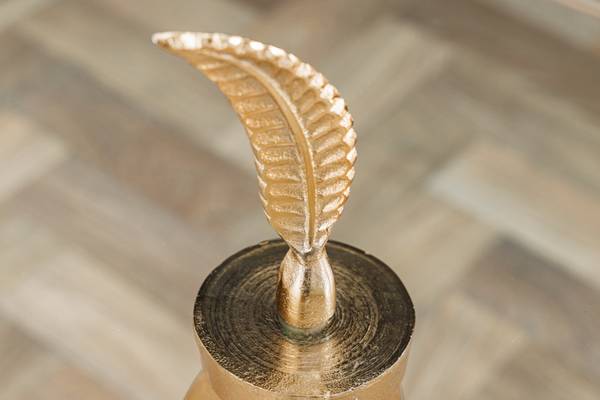 Beistelltisch FEATHER Gold - Metall - 44 x 65 x 44 cm