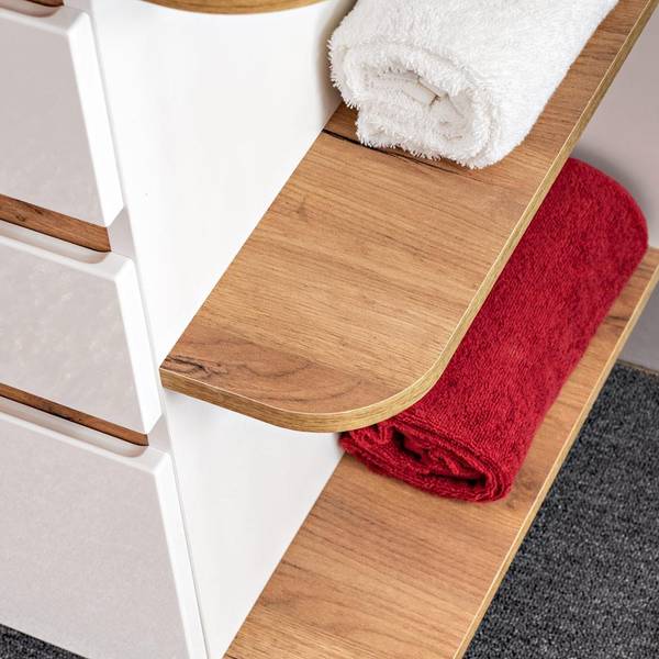 Waschtisch CAMPOS-56-14 Weiß - Holzwerkstoff - 94 x 78 x 50 cm